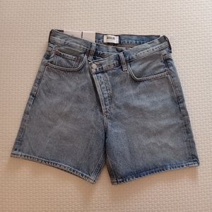 AGOLDE | Criss Cross Upsized Organic Cotton Denim Shorts